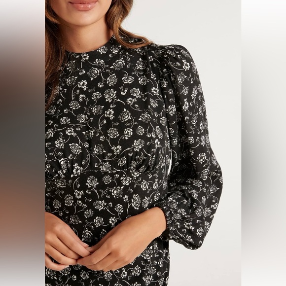 EVER NEW Angelina Petite High-Neck Midi Dress - Picture 3 of 7